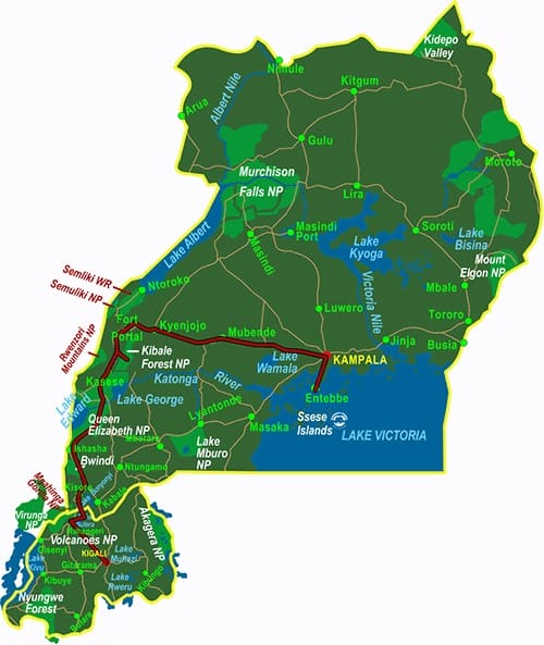Uganda_Martin_Map_Klueger_Reisen Uganda_Martin_Map_Klueger_Reisen